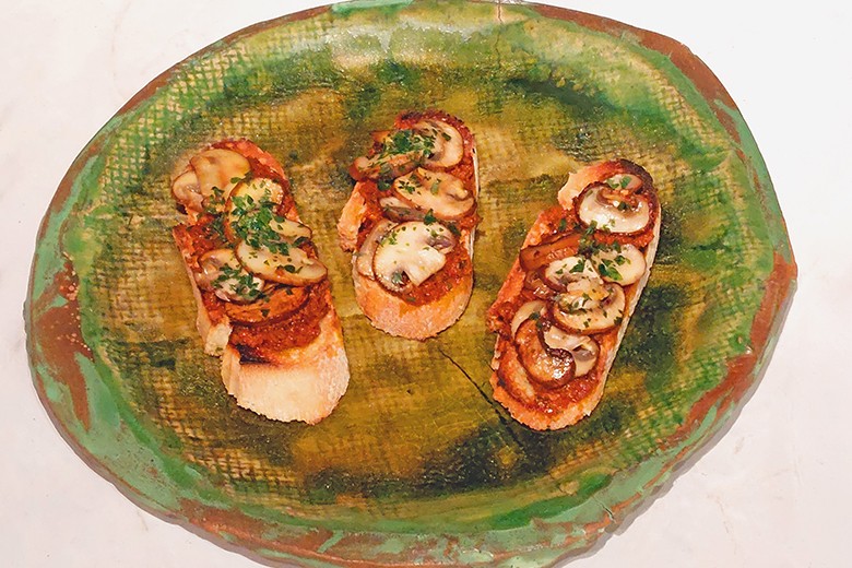 Bruschetta mit Champignons