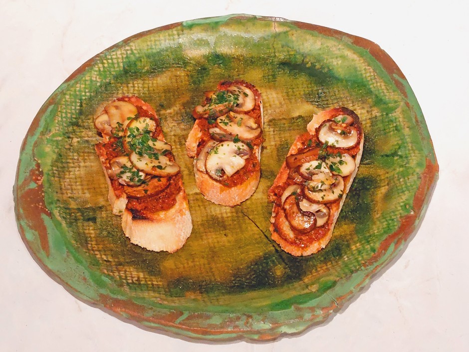 Bruschetta mit Champignons