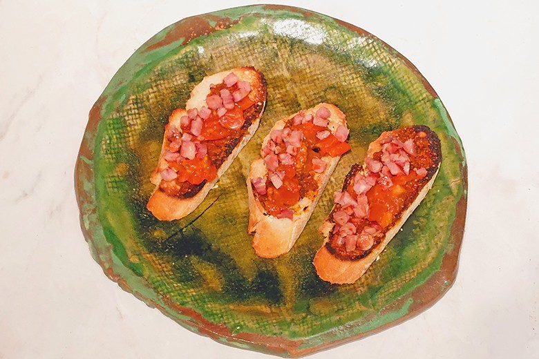 Bruschetta Tomate-Speck