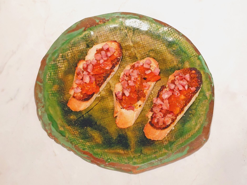 Bruschetta Tomate-Speck