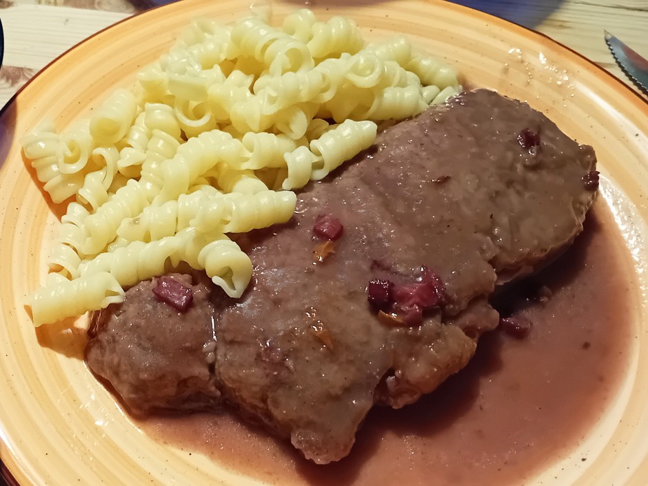 Beiried in Rotweinsauce
