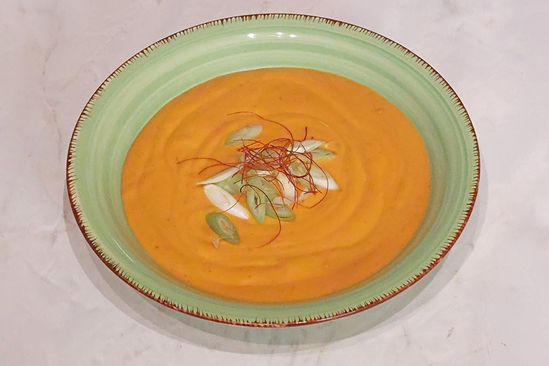 Mais-Kichererbsen Suppe