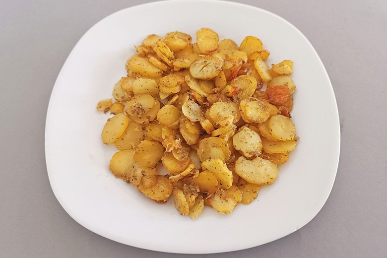 Ingwer-Oregano-Erdäpfel aus dem Backrohr