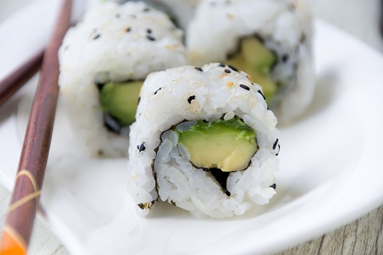 Einfache California Avocado Maki