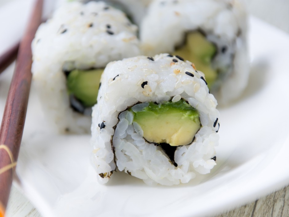 Einfache California Avocado Maki