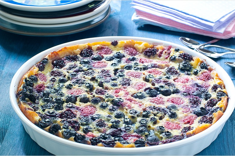 Beeren-Clafoutis Low-Carb