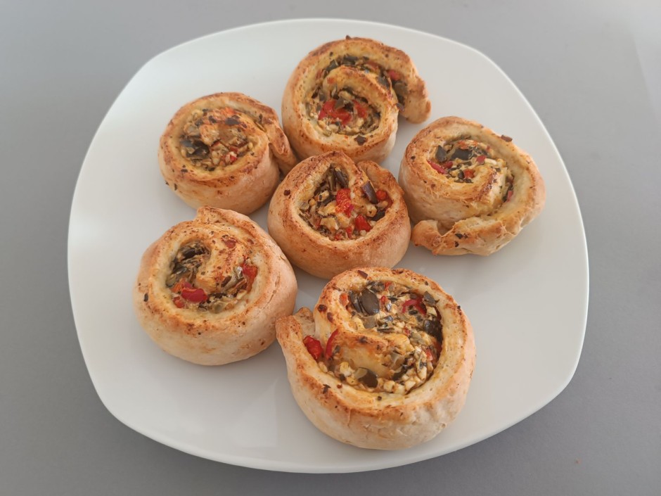 Pikante Schnecken mit Cottage Cheese