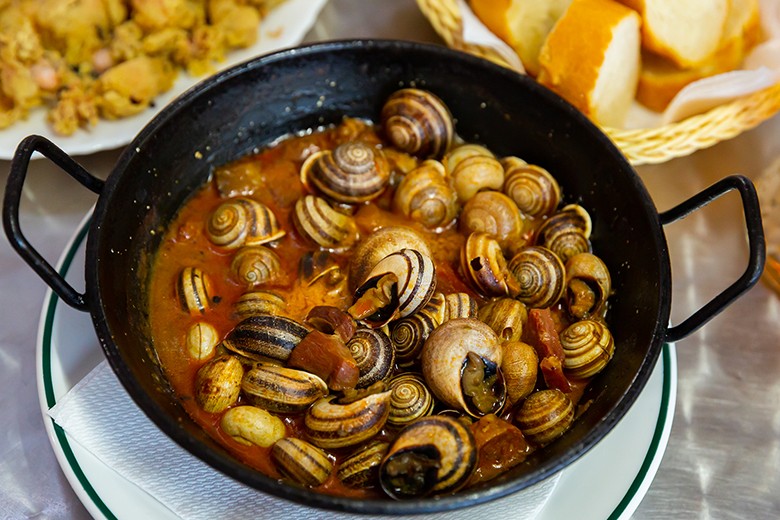 Spanische Schnecken in Sauce