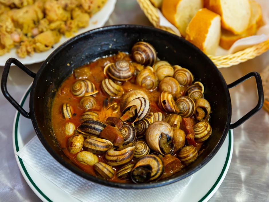 Spanische Schnecken in Sauce