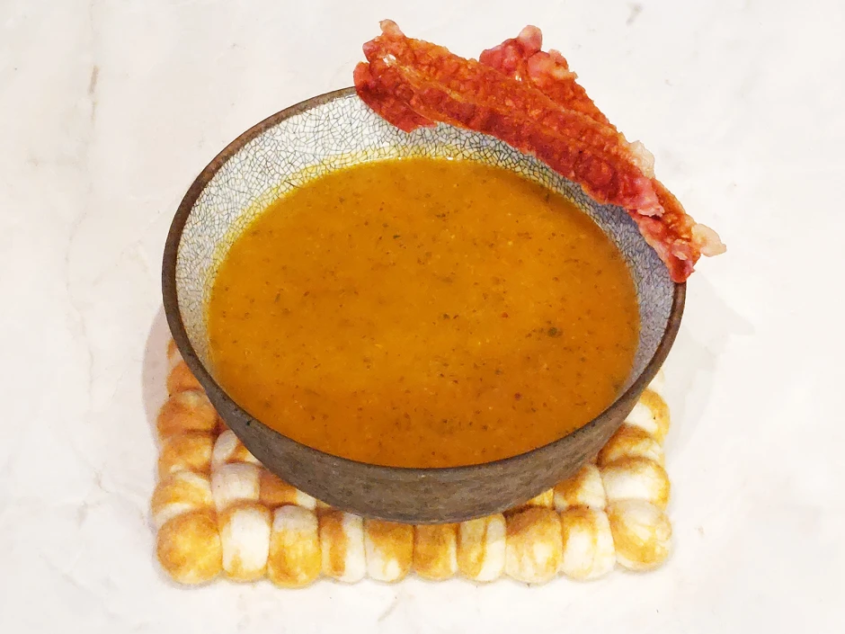 Sellerie-K&uuml;rbis-Ingwer Suppe