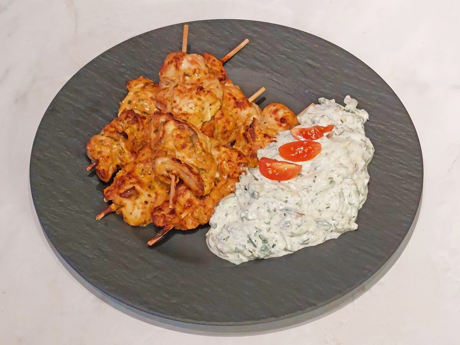 Tandoori-Putenspieße