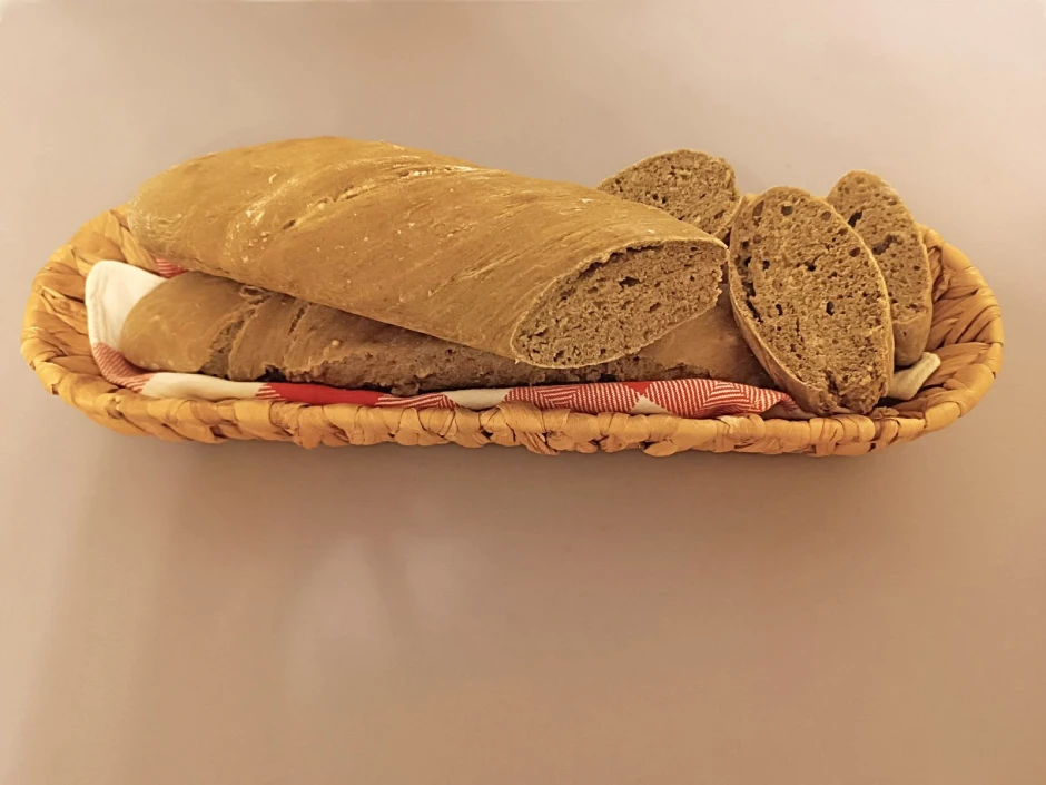 Dinkelbaguette mit Hanfmehl