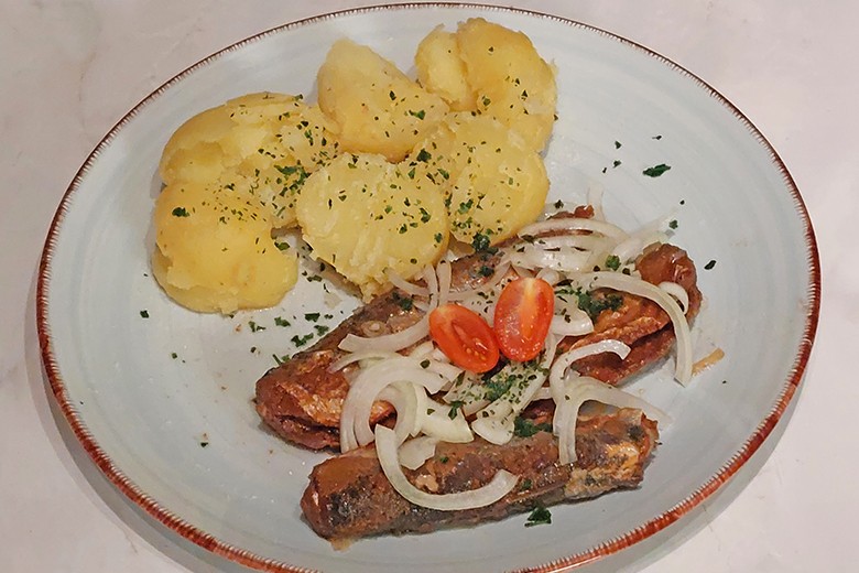 Bratheringe mit Kartoffeln