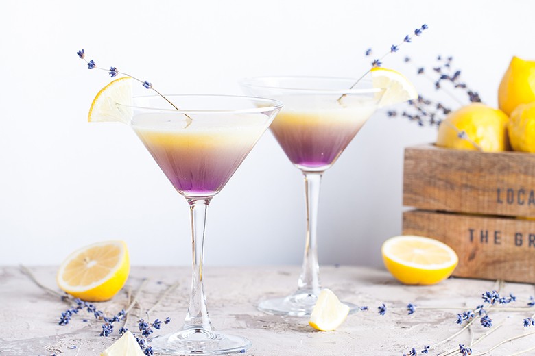 Lavendel Lemon Drop Cocktail