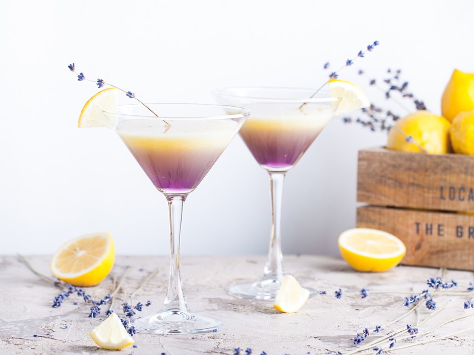 Lavendel Lemon Drop Cocktail