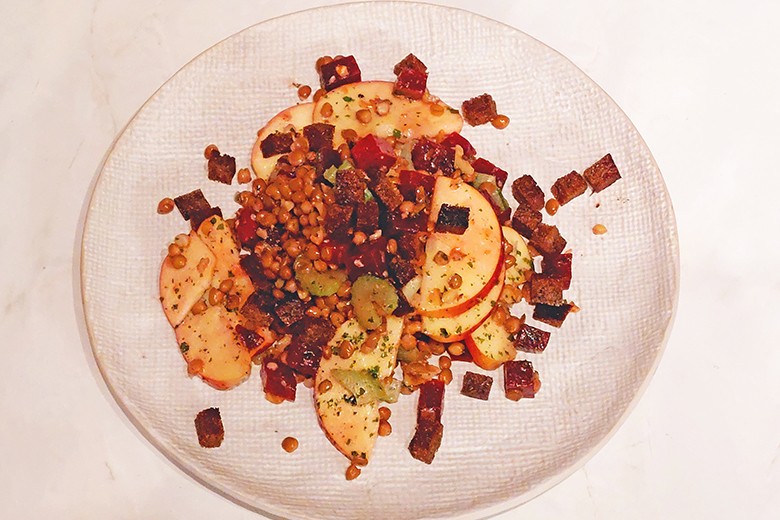 Linsen-Apfel-Salat