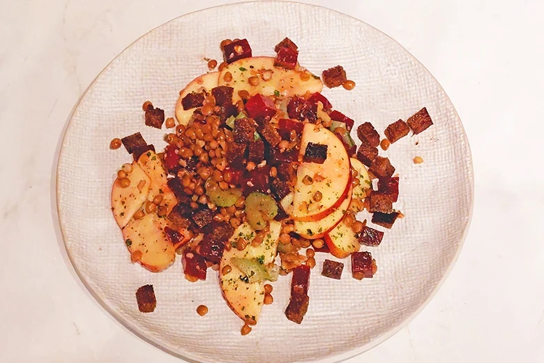 Linsen-Apfel-Salat