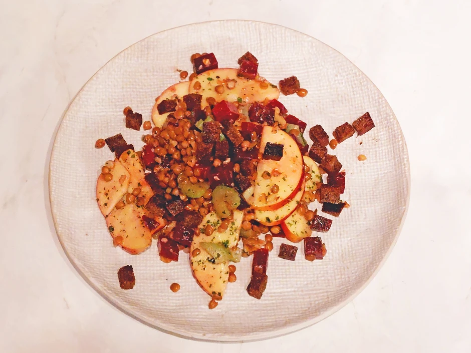 Linsen-Apfel-Salat