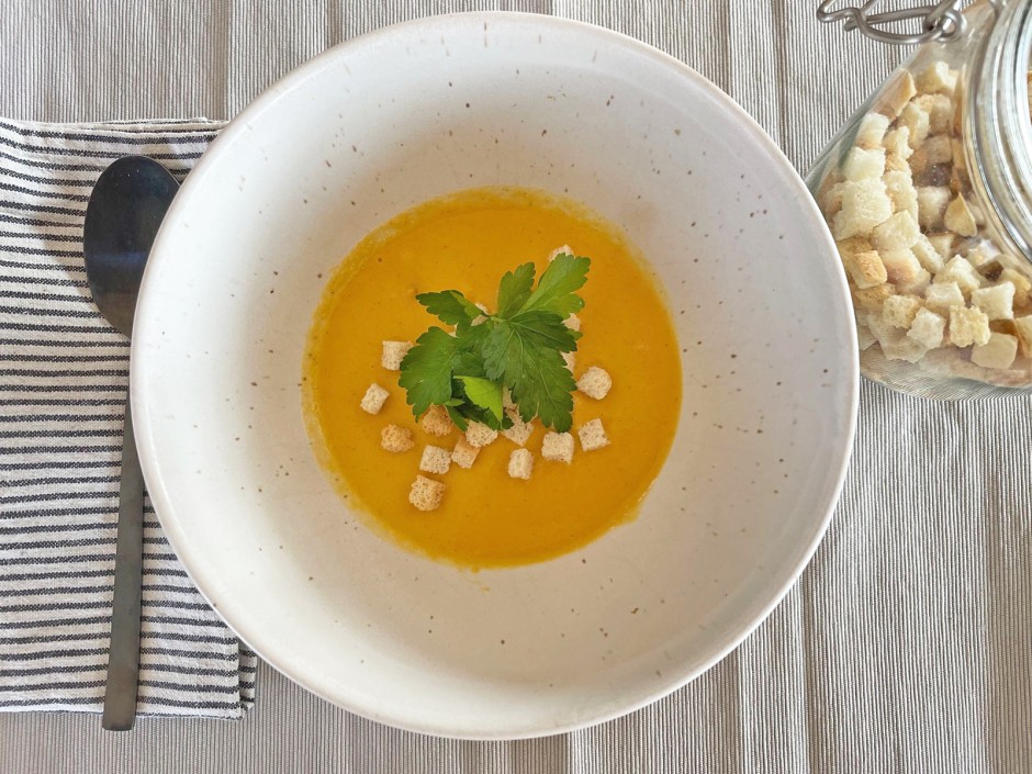 Zwiebel Kürbissuppe