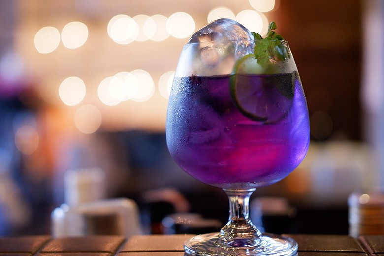 Veilchen Spritzer Cocktail