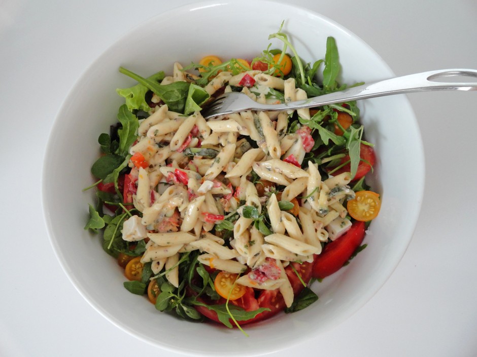 Paradiesischer Pastasalat