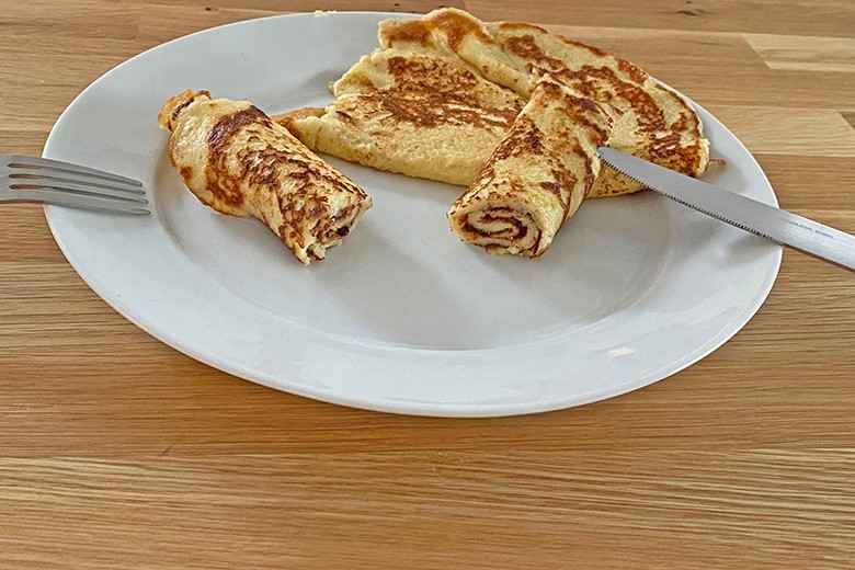 Dinkel-Topfen Palatschinken