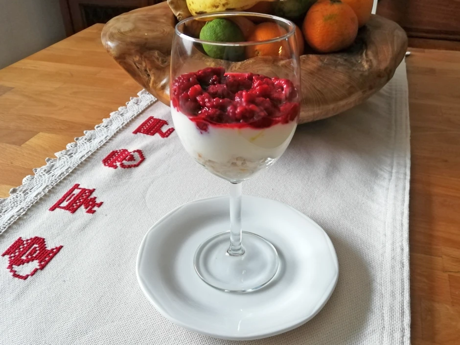 Himbeer-Cheesecake im Glas