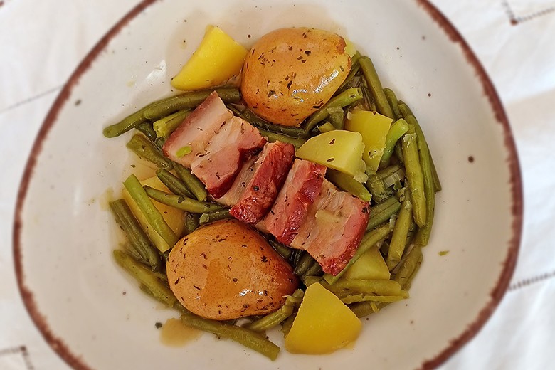 Birnen, Bohnen und Speck