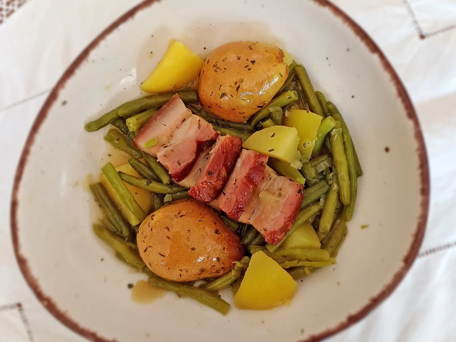Birnen, Bohnen und Speck