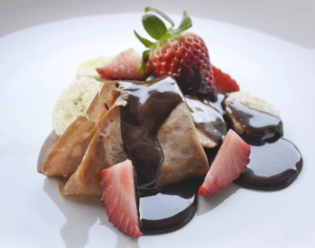 Crepes mit Schokoladensauce