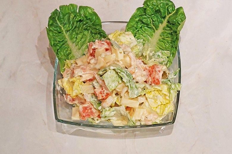 Garnelen-Käse-Salat