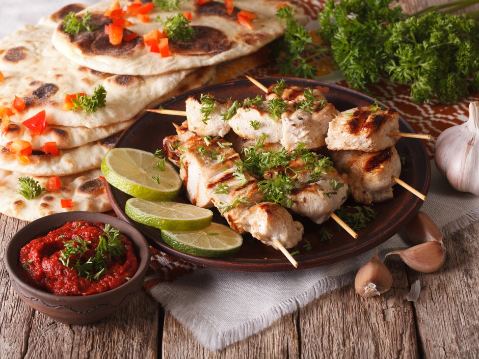 Hühner Grillteller mit Tomatenchutney
