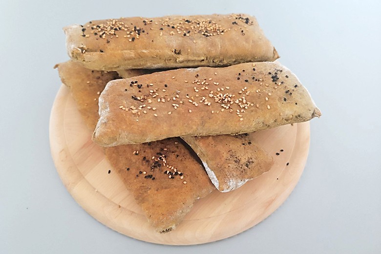 Fladenbrote mit Hanfprotein