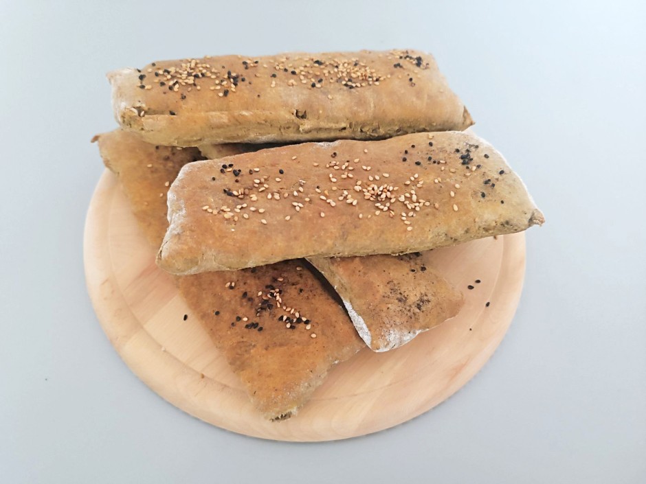 Fladenbrote mit Hanfprotein