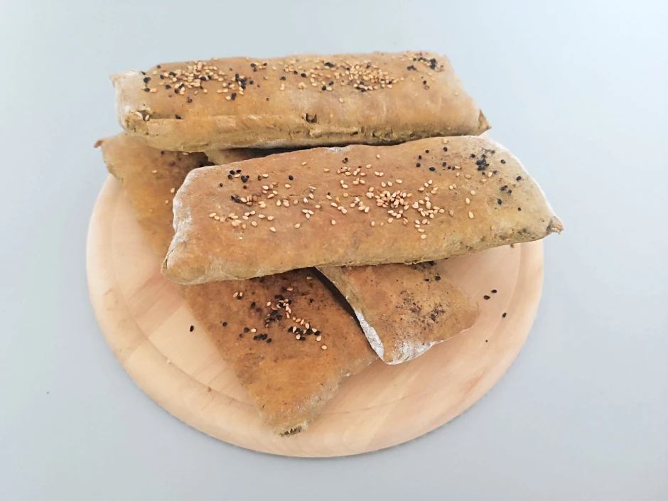 Fladenbrote mit Hanfprotein