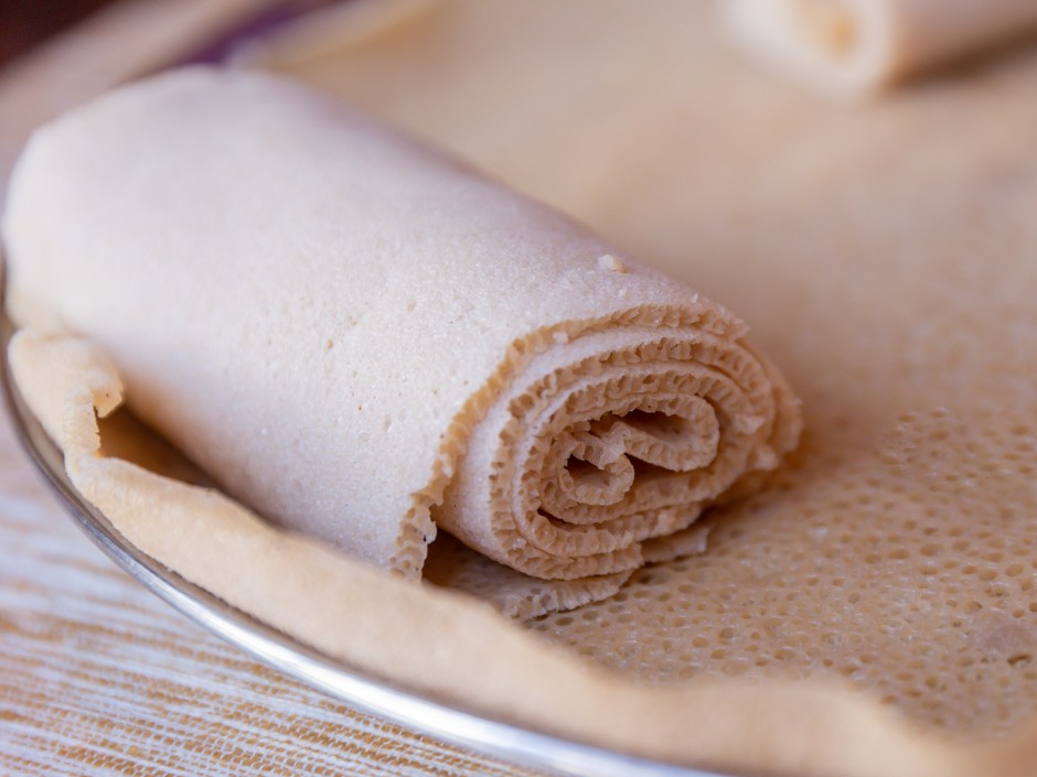 Injera Fladenbrot aus Teffmehl