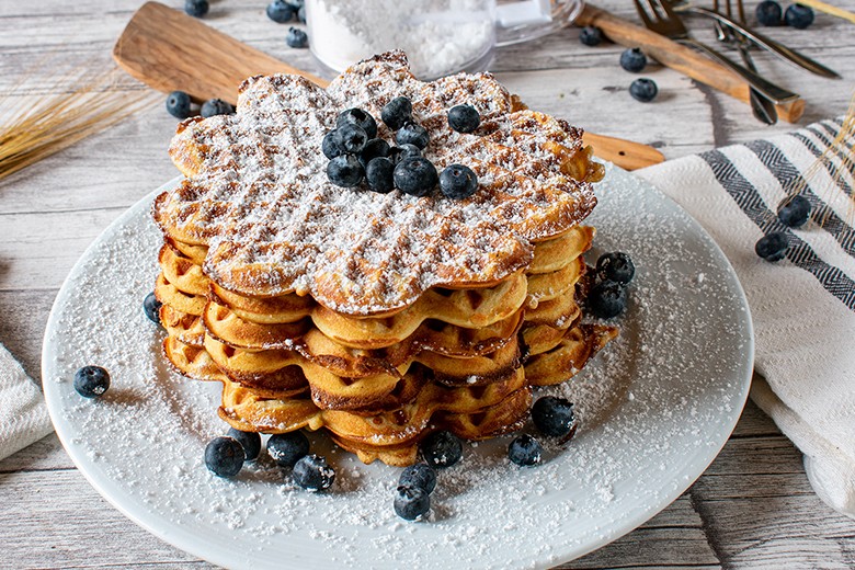 Waffeln aus Teffmehl