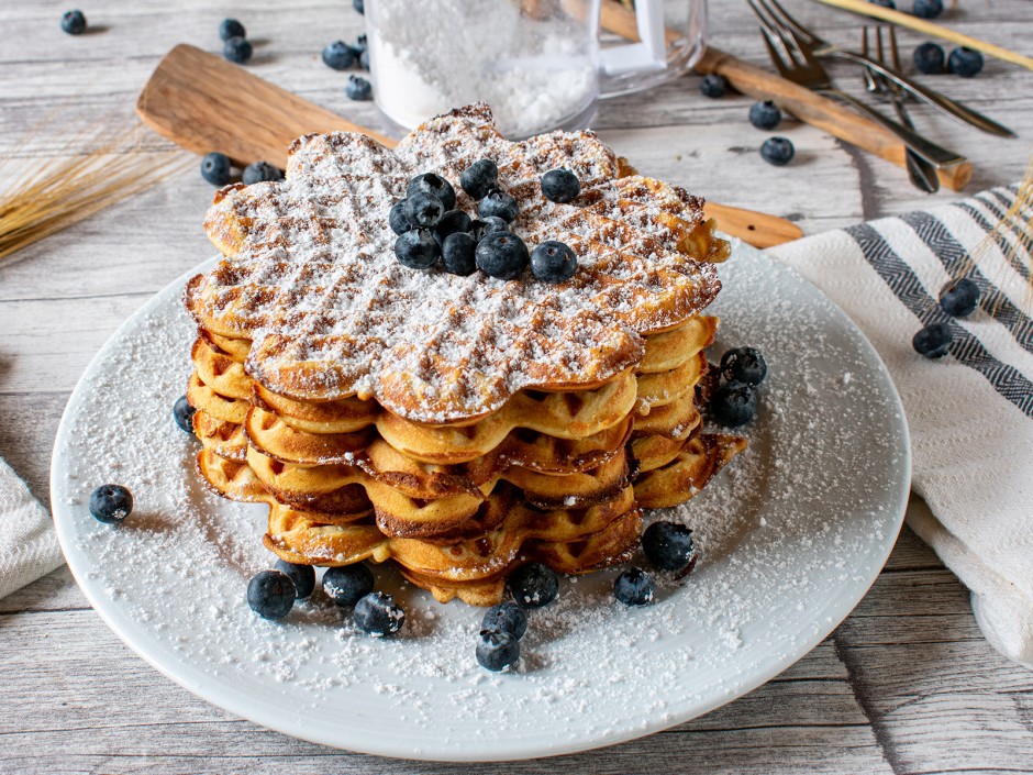Waffeln aus Teffmehl