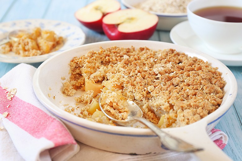 Apfel-Streusel-Kuchen mit Teffmehl
