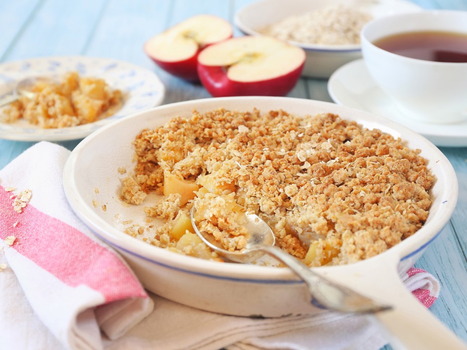 Apfel-Streusel-Kuchen mit Teffmehl
