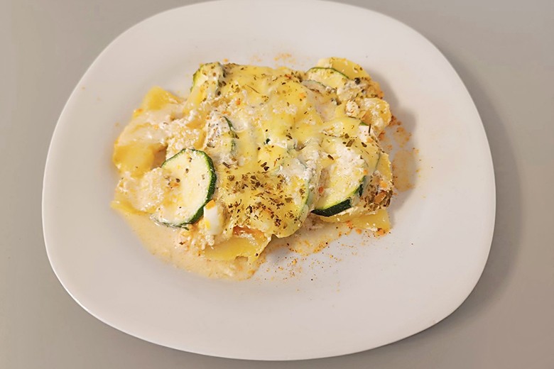 Erdäpfel-Zucchini-Auflauf