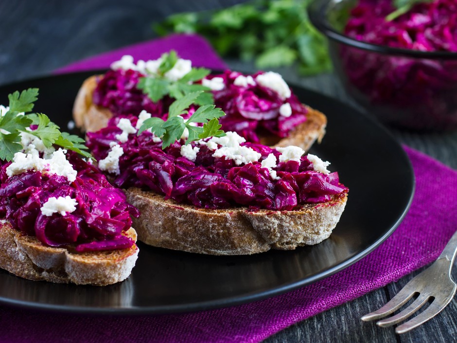 Rote Rüben Bruschetta