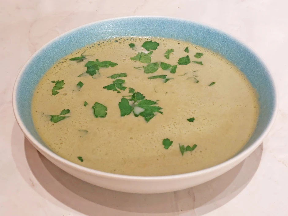 Lauch-Kichererbsensuppe