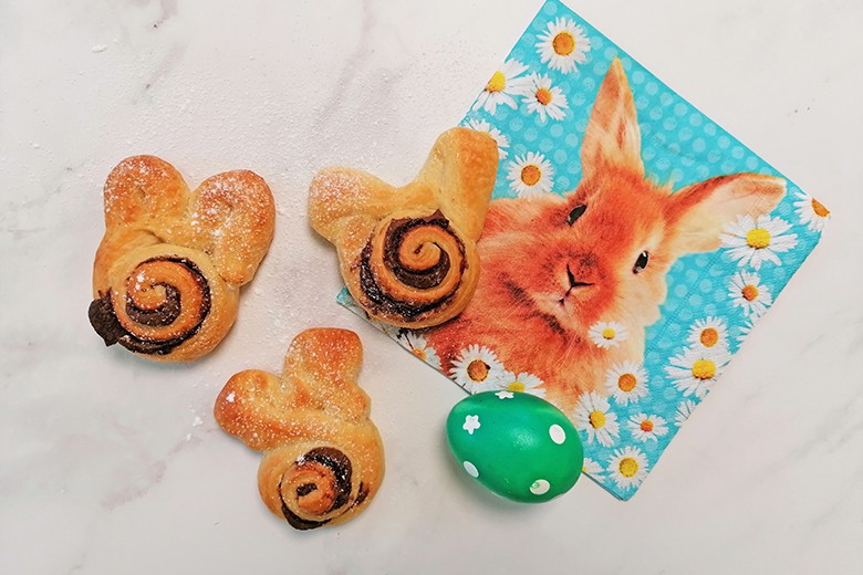 Osterhasen mit Nougatfülle
