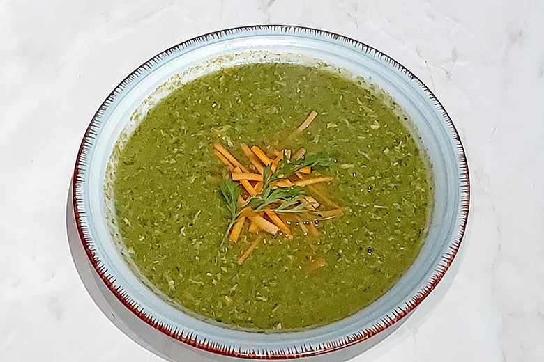 Grüne Karottensuppe