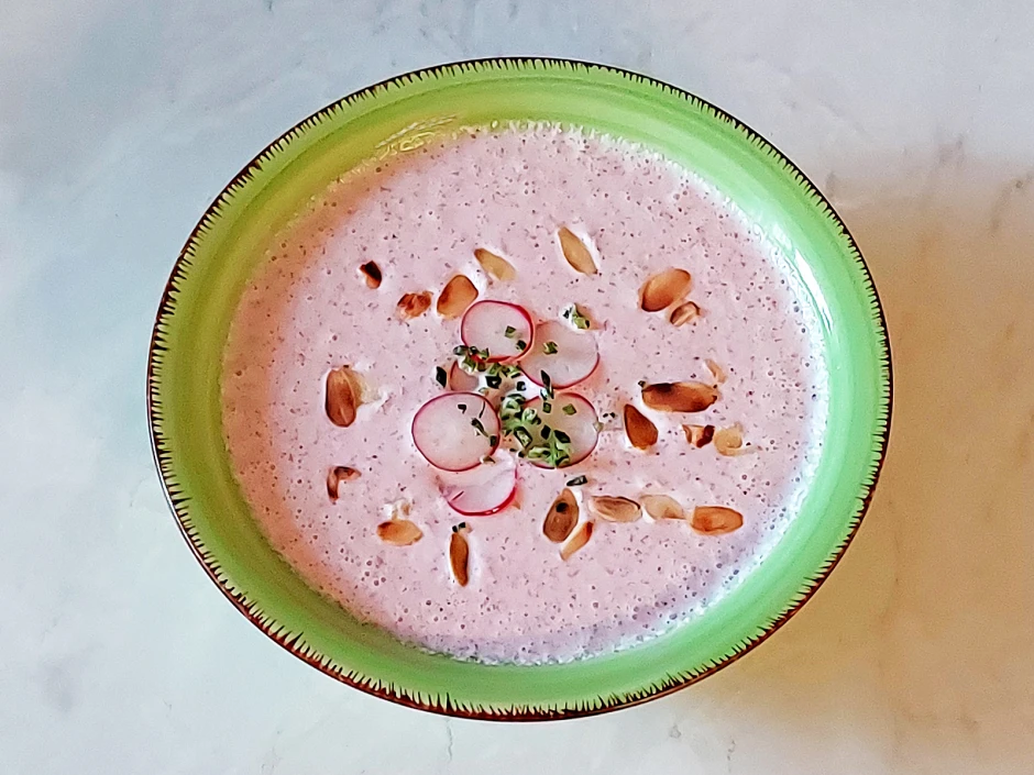 Kalte Radieschen-Suppe