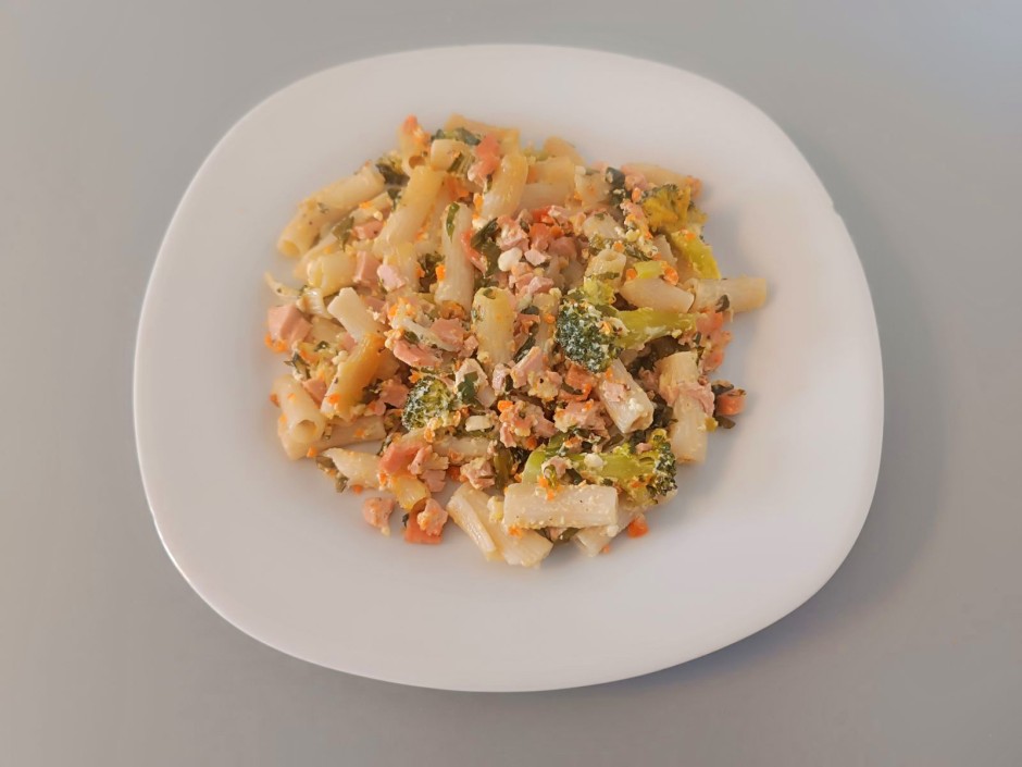 Wurst-Nudelauflauf