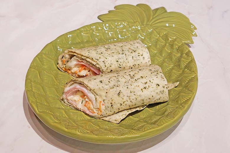 Bärlauch-Wrap mit Schinken