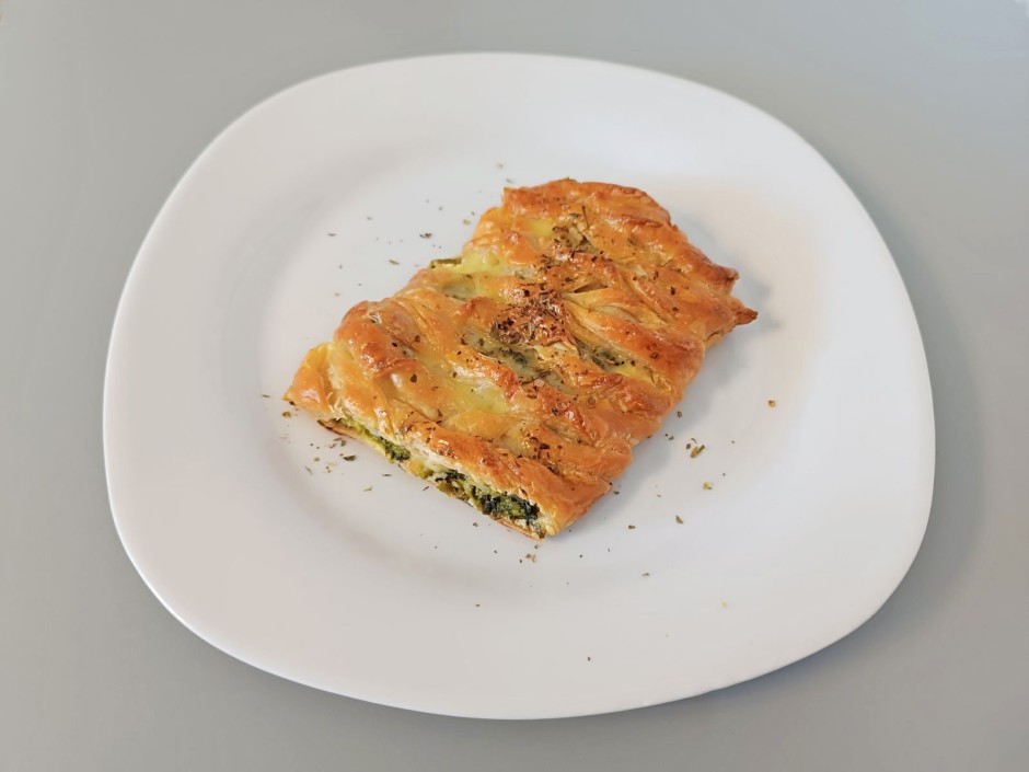 Brokkoli in Dinkel-Topfenteig