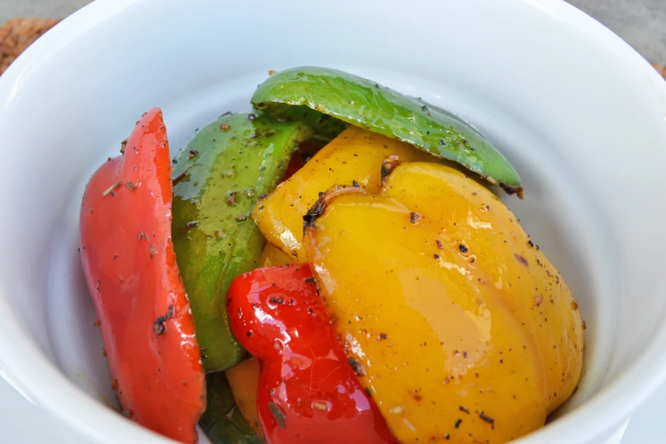 Gegrillte bunte Paprika